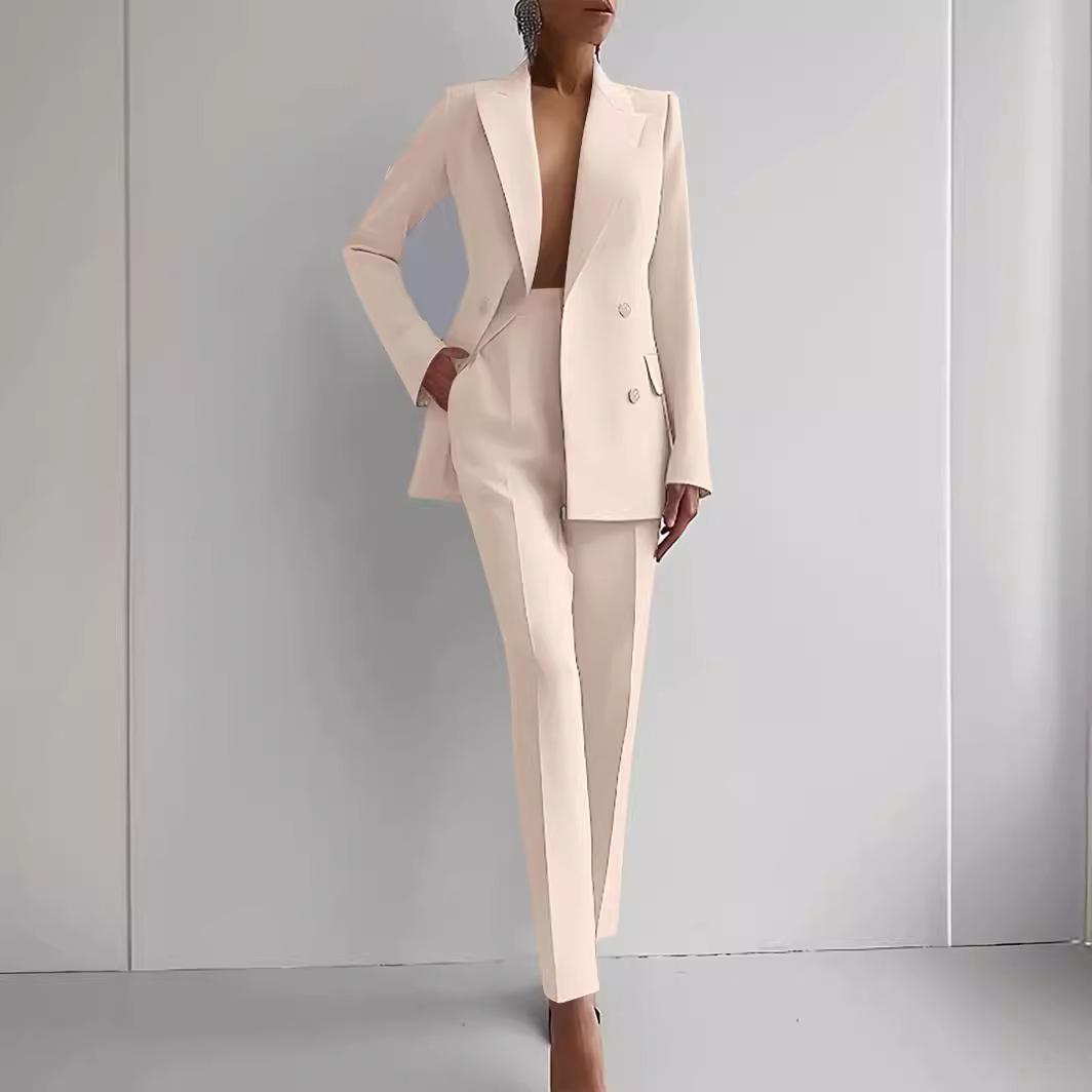 Spring Casual Long Sleeve Suit Set Autumn Elegant Office Lady Solid Slim Tops Blazer Pants Two Piece Sets Women Outfit XS абрикосовий
Spring Casual Long Sleeve Suit Set Autumn Elegant Office Lady Solid Slim Tops Blazer Pants Two Piece Sets Women Outfit XS абрикосовий