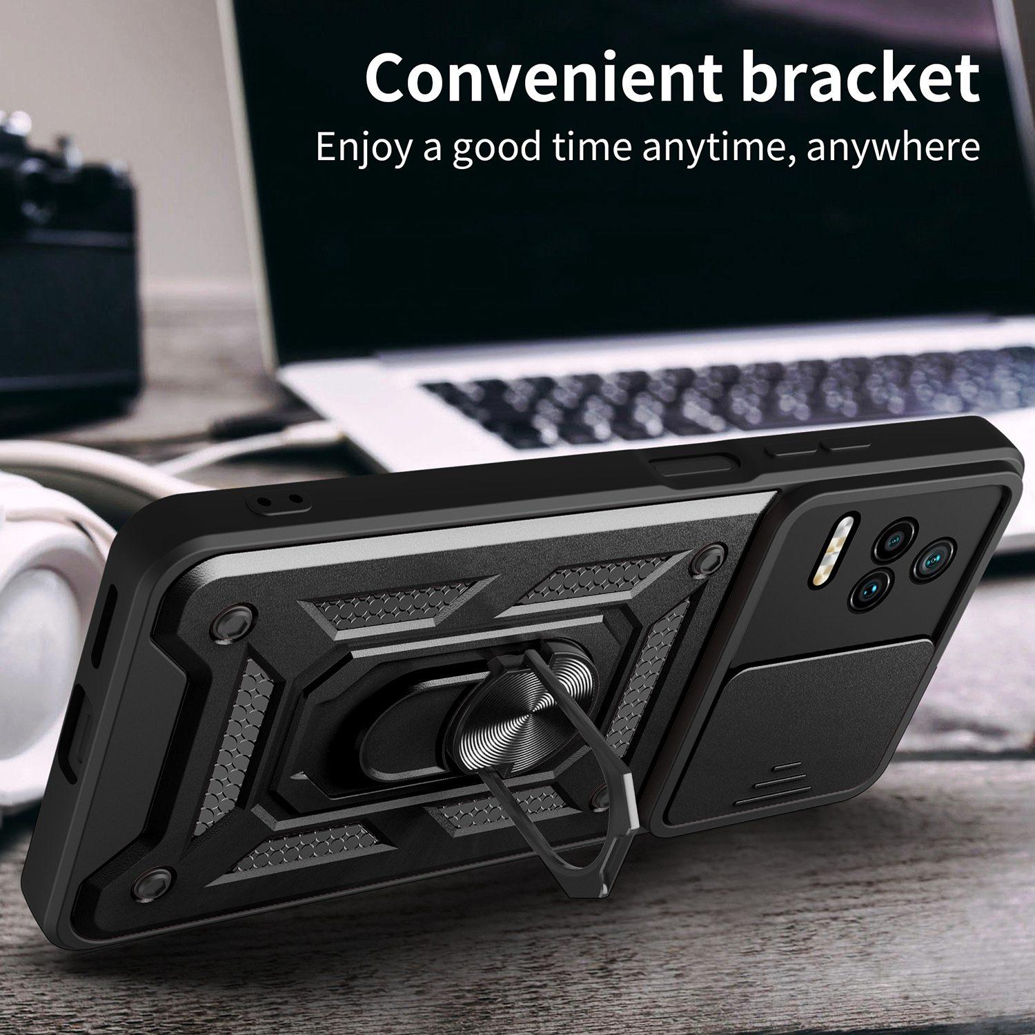 For Xiaomi Poco F4 5G/Redmi K40S 5G Kickstand PC+TPU Hybrid Cover Slide Camera Protection Phone Case Black
For Xiaomi Poco F4 5G/Redmi K40S 5G Kickstand PC+TPU Hybrid Cover Slide Camera Protection Phone Case Black