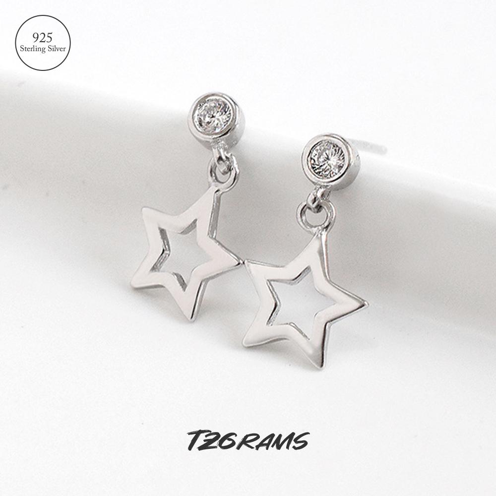 925 Sterling Silver Hollow-out Pentacle Drop Earrings With Zirconia Minimalism Jewelry For Women 2023 Summer Accessories
925 Sterling Silver Hollow-out Pentacle Drop Earrings With Zirconia Minimalism Jewelry For Women 2023 Summer Accessories