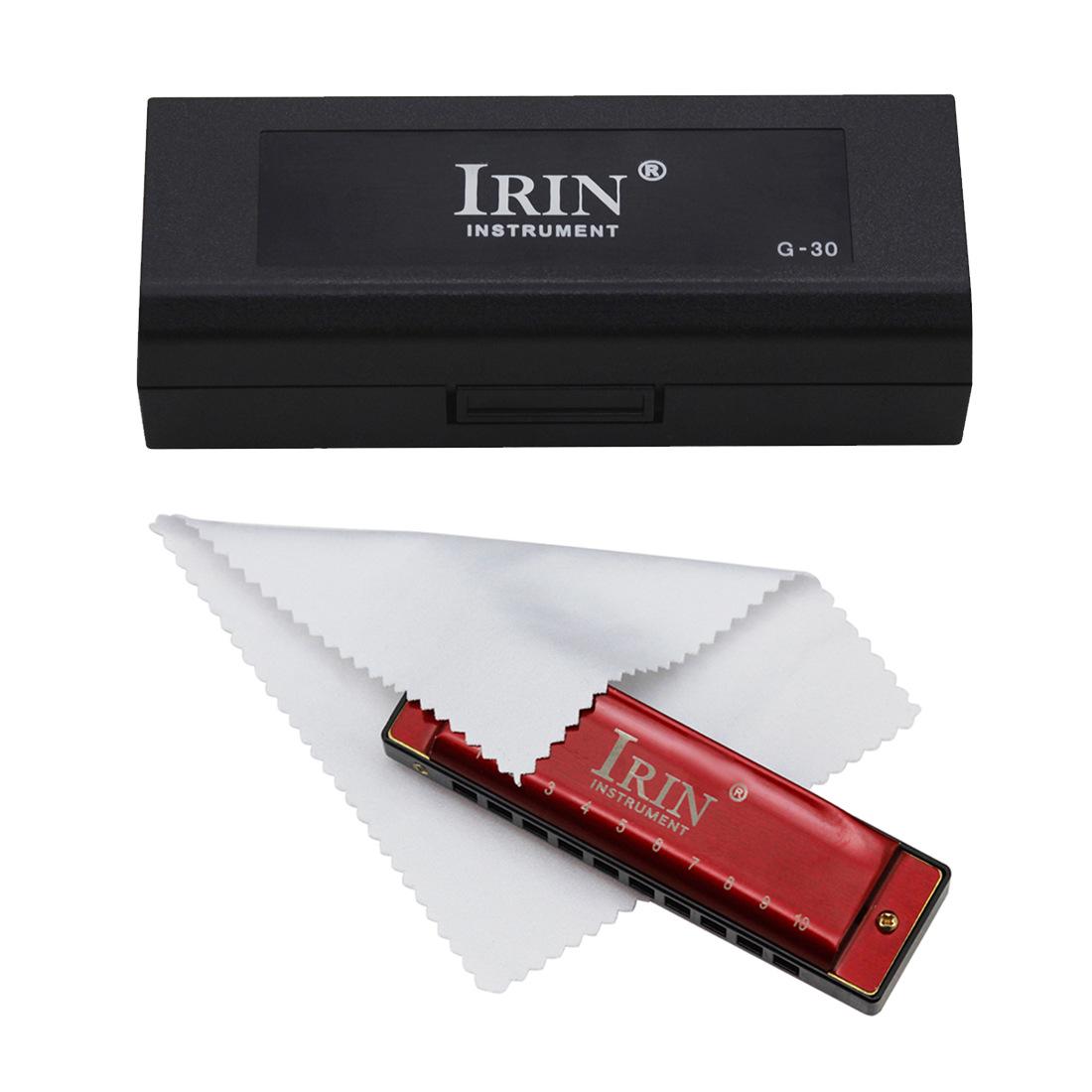 IRIN Blues 10-Hole G Key Harmonica for All Ages
IRIN Blues 10-Hole G Key Harmonica for All Ages