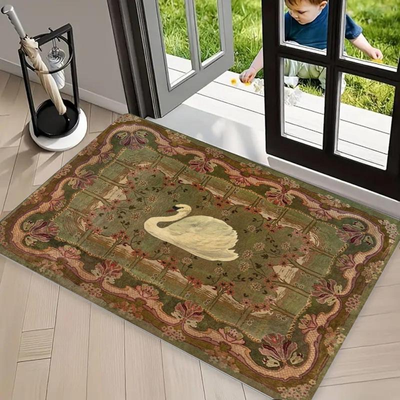 Vintage Fox Rabbit Swan Animal Print Non-Slip Door Mat Washable Absorbent Entryway Rug for Home Kitchen Bathroom Decor 40x60cm
Vintage Fox Rabbit Swan Animal Print Non-Slip Door Mat Washable Absorbent Entryway Rug for Home Kitchen Bathroom Decor 40x60cm