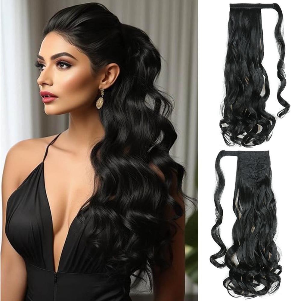 LISI HAIR Synthetic Clip In Wrap Around Ponytail Extension Long Wavy Ponytail Hairpieces For Women Daily Wear 60cm
LISI HAIR Synthetic Clip In Wrap Around Ponytail Extension Long Wavy Ponytail Hairpieces For Women Daily Wear 60cm