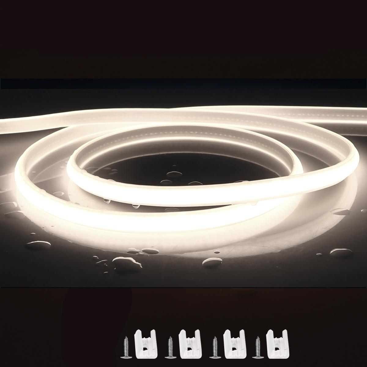 110V 220V COB LED Strip Lights Outdoor Waterproof Super Bright Cuttable Flexible LED Rope Light for Room Garden Commercial House With Switch US Plug&1M
110V 220V COB LED Strip Lights Outdoor Waterproof Super Bright Cuttable Flexible LED Rope Light for Room Garden Commercial House With Switch US Plug&1M
