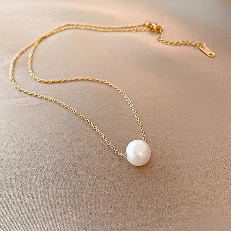 316L Stainless Steel Elegant One Pearl Necklace Female Minimalist Temperament Customize Wedding
316L Stainless Steel Elegant One Pearl Necklace Female Minimalist Temperament Customize Wedding