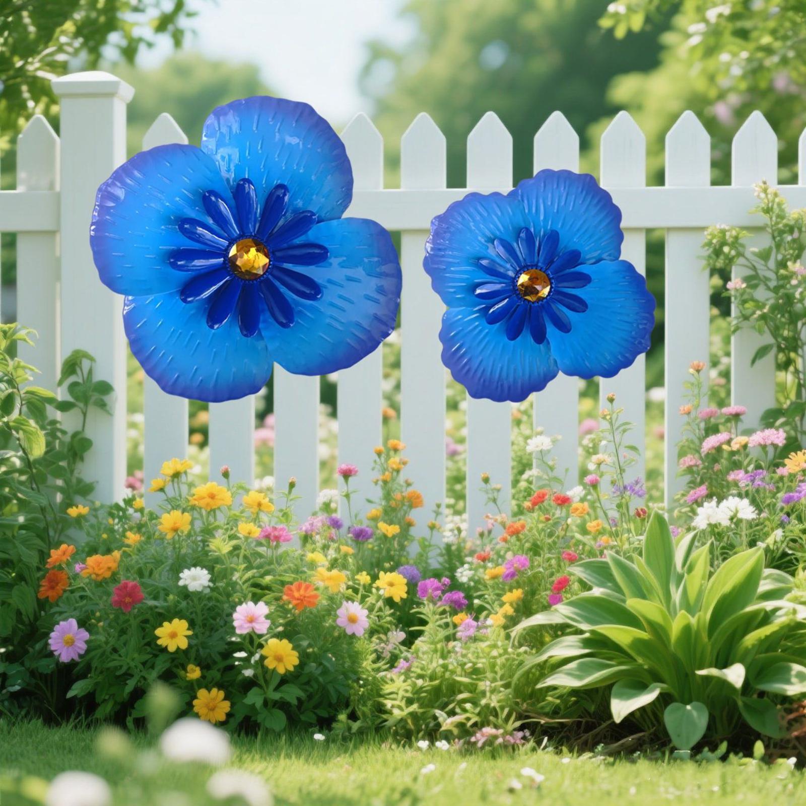 2PCS Metal Outdoor Wall Decor Floral Ornament Set Garden Hanging Decorations for Patio Fence Porch Balcony Suitable for Indoor Outdoor Use One Size синій
2PCS Metal Outdoor Wall Decor Floral Ornament Set Garden Hanging Decorations for Patio Fence Porch Balcony Suitable for Indoor Outdoor Use One Size синій