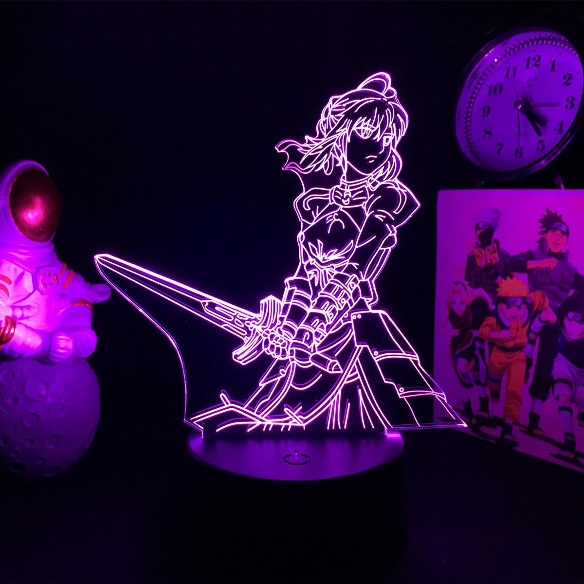 Игра Fate Stay Night 3D лампы киберспортивная комната атмосферный свет для детской комнаты украшение стола игрушки на день рождения крутой подарок
Игра Fate Stay Night 3D лампы киберспортивная комната атмосферный свет для детской комнаты украшение стола игрушки на день рождения крутой подарок