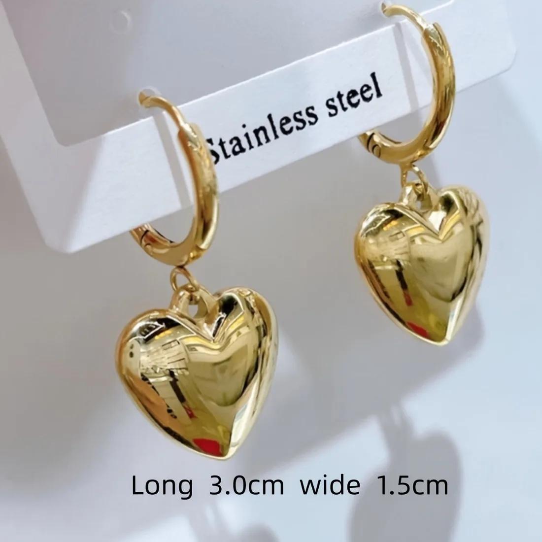 Stainless Steel Heart-Shaped Earring Pendants, Minimalist Stylish Fade-Resistant Design for Daily Wear серебряный
Stainless Steel Heart-Shaped Earring Pendants, Minimalist Stylish Fade-Resistant Design for Daily Wear серебряный