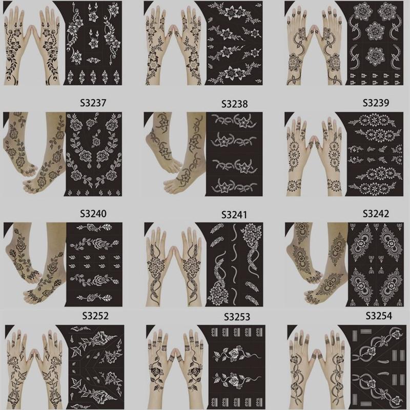 Профессиональная хна Трафарет Временная рука Татуировка Боди Арт Наклейка Шаблон Свадебный инструмент Индия Цветок Мандала Татуировка Трафарет New
Профессиональная хна Трафарет Временная рука Татуировка Боди Арт Наклейка Шаблон Свадебный инструмент Индия Цветок Мандала Татуировка Трафарет New