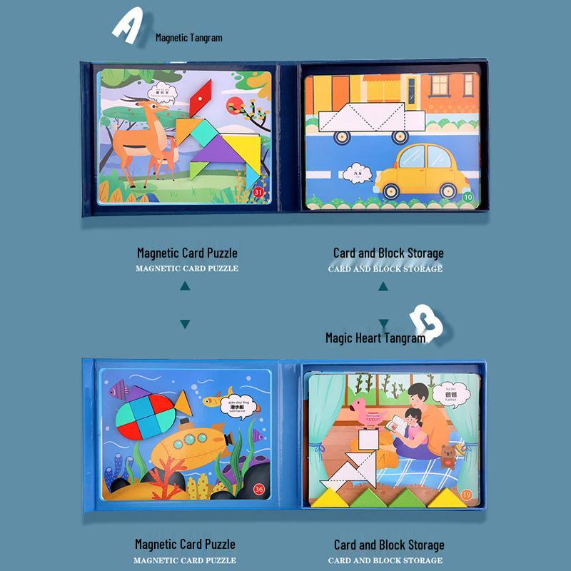 Магнитный танграм детская книга для возраста 3-7 лет: Игрушка для раннего развития и развития интеллекта
Магнитный танграм детская книга для возраста 3-7 лет: Игрушка для раннего развития и развития интеллекта