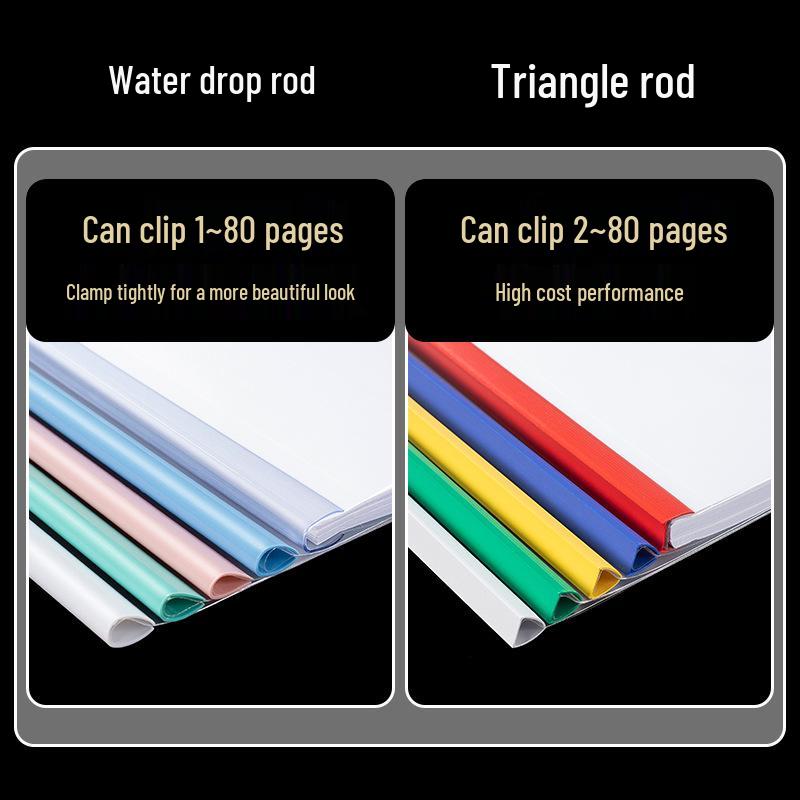 A4 Transparent Thickened Office File Folder with Pull Rod Clip Dark Colors (10 pieces/package)
A4 Transparent Thickened Office File Folder with Pull Rod Clip Dark Colors (10 pieces/package)