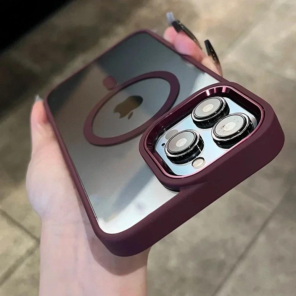 Luxury Armor Clear Case for 16 15 11 13 12 14 Pro Max Plus Magnetic Wireless Charge Shockproof Transparent Cover For iPhone 15Pro Max сливовый
Luxury Armor Clear Case for 16 15 11 13 12 14 Pro Max Plus Magnetic Wireless Charge Shockproof Transparent Cover For iPhone 15Pro Max сливовый