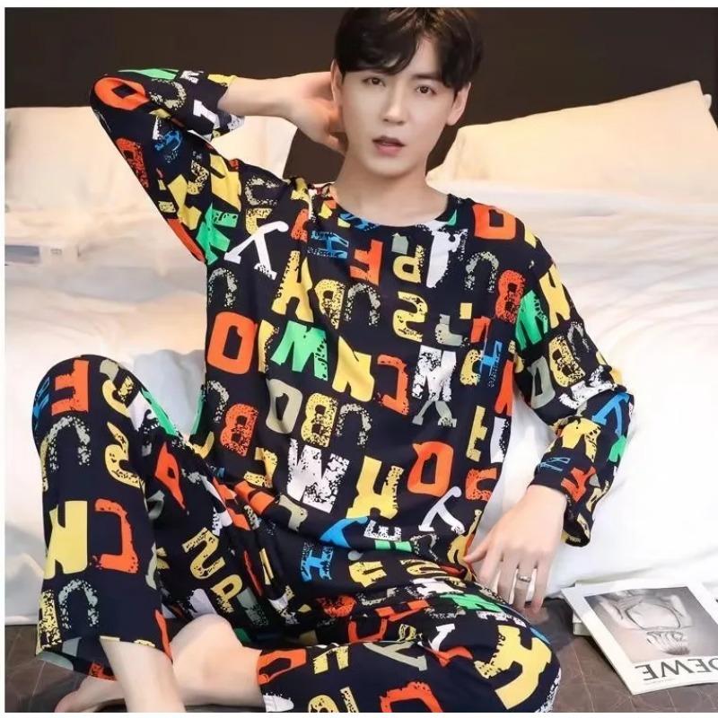 2 шт./комплект мужские длинные брюки с длинными рукавами пижамы осень и зима подростковая домашняя одежда круглый вырез полосатый Rive M(50-55kg)
2 шт./комплект мужские длинные брюки с длинными рукавами пижамы осень и зима подростковая домашняя одежда круглый вырез полосатый Rive M(50-55kg)