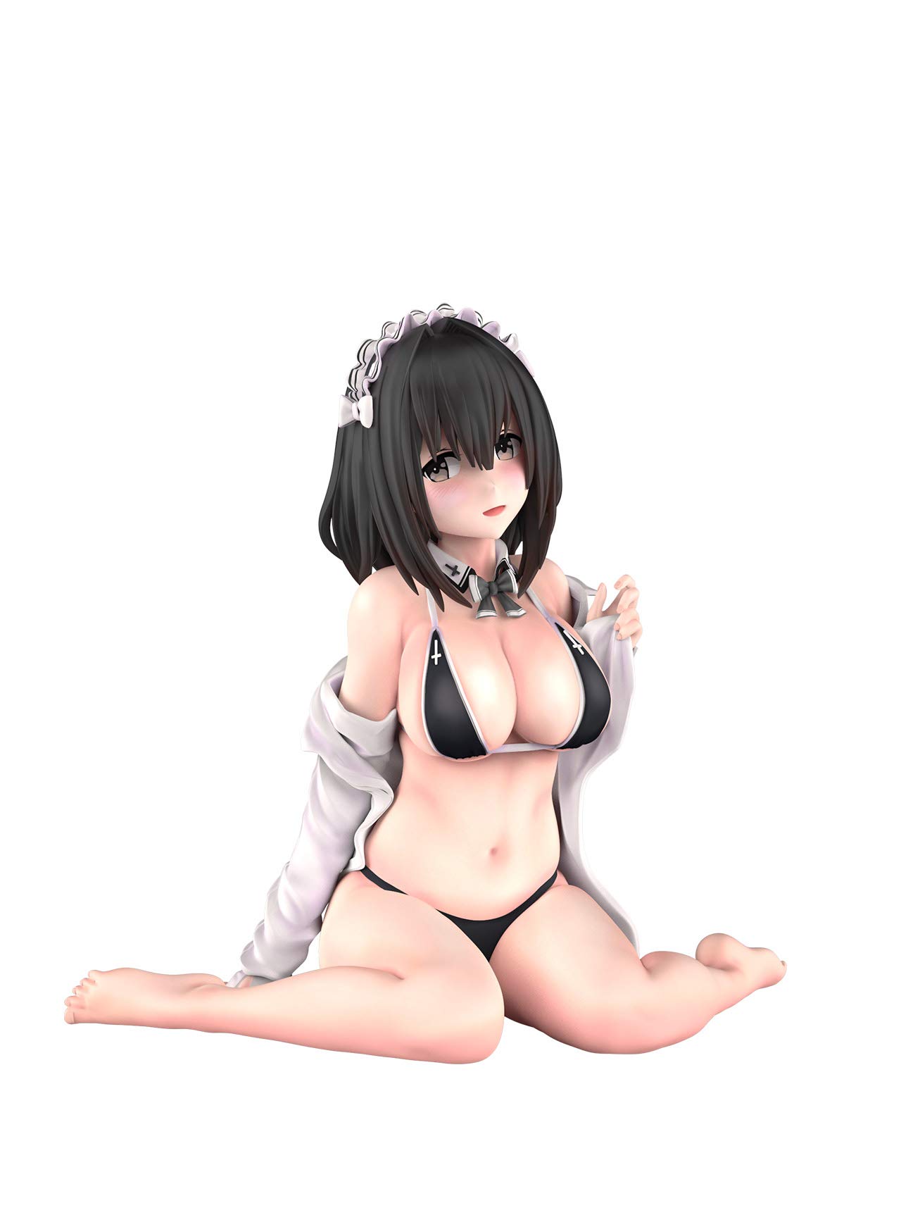 Manga artist and illustrator Shinchogen s Black Swimsuit Maid painted finished figure
Manga artist and illustrator Shinchogen s Black Swimsuit Maid painted finished figure
