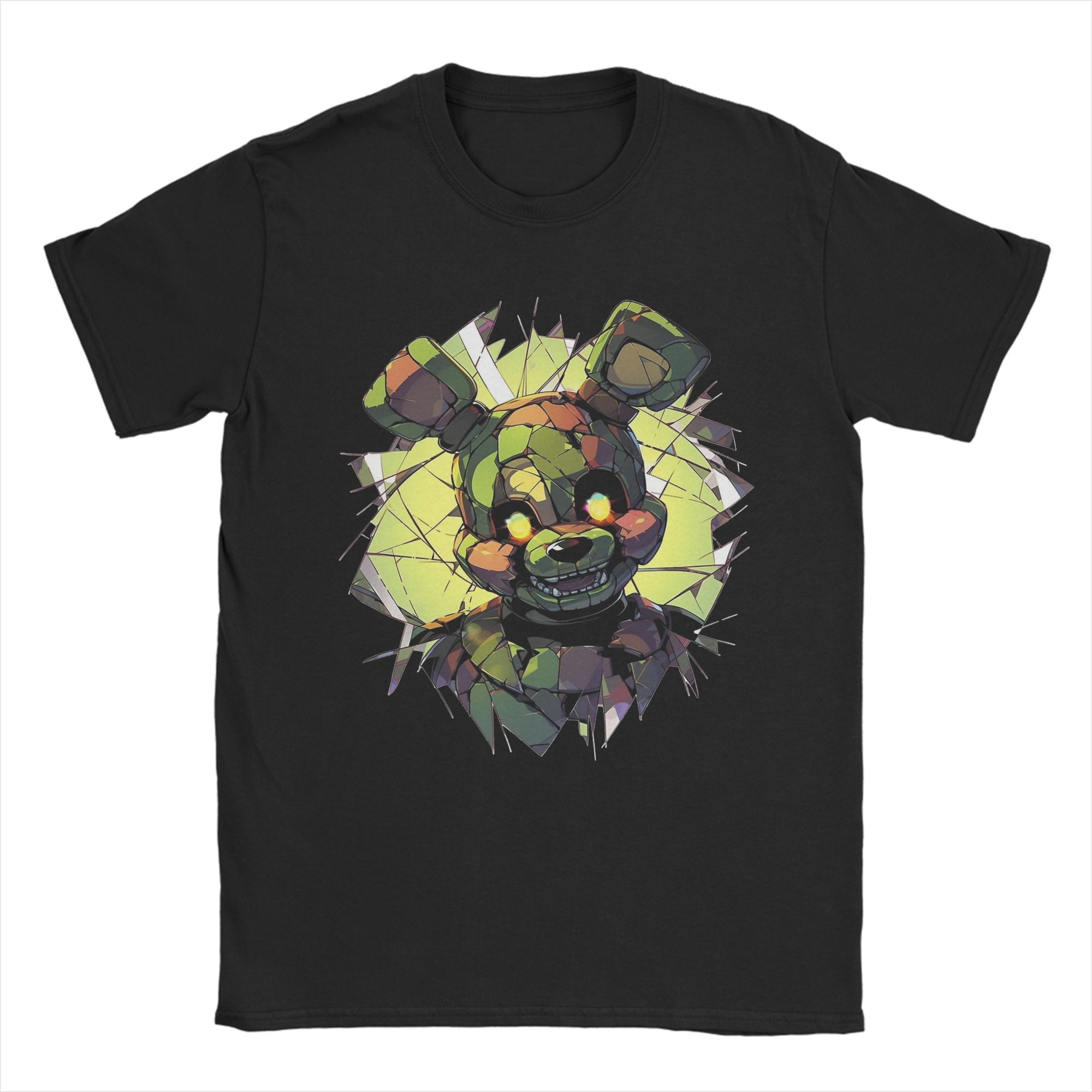 Чоловіча футболка FNAF At Freddys Springtrap Повсякденна Чиста бавовна Футболки з коротким рукавом Круглий комір Одяг Великий розмір S
Чоловіча футболка FNAF At Freddys Springtrap Повсякденна Чиста бавовна Футболки з коротким рукавом Круглий комір Одяг Великий розмір S