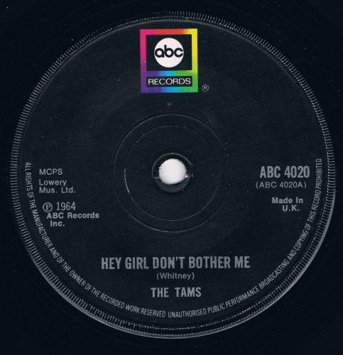 7-дюймовая пластинка TAMS - Hey Girl, Don t Bother Me ABC4020 ABC Records 1974 UK Соул/Фанк Б/У
7-дюймовая пластинка TAMS - Hey Girl, Don t Bother Me ABC4020 ABC Records 1974 UK Соул/Фанк Б/У