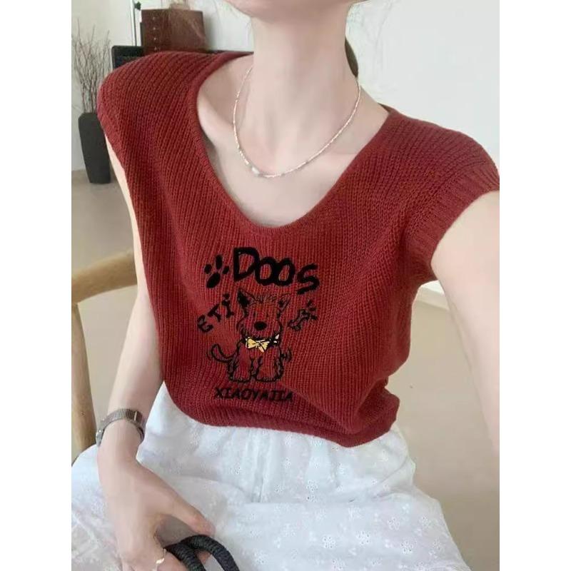 Korean Style Fun Printed Knitted Vest for Women New Summer Loose and Versatile Casual Sleeveless Top Onesize червоний
Korean Style Fun Printed Knitted Vest for Women New Summer Loose and Versatile Casual Sleeveless Top Onesize червоний