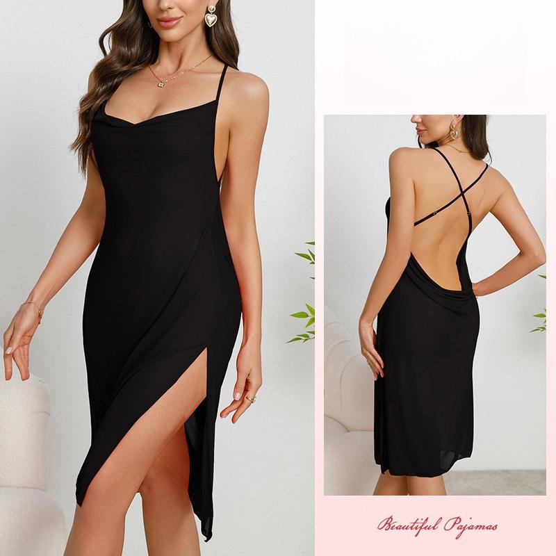 Multi-Color Deep V Mesh Nightgown Backless Slim Fit Side Slit Sexy Cami Loungewear 908 Bold Flattering Sleepwear with Adjustable Fit Details L
Multi-Color Deep V Mesh Nightgown Backless Slim Fit Side Slit Sexy Cami Loungewear 908 Bold Flattering Sleepwear with Adjustable Fit Details L