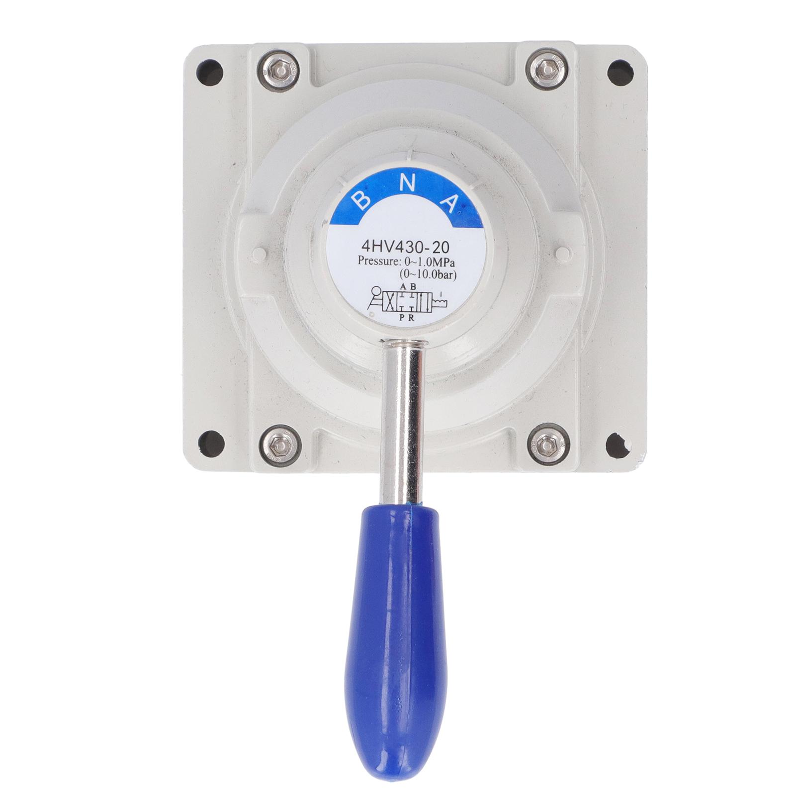 Pneumatic Hand Valve 3 Position 4 Way Aluminum Alloy Rotary Lever Air Flow Control Valves4HV43020
Pneumatic Hand Valve 3 Position 4 Way Aluminum Alloy Rotary Lever Air Flow Control Valves4HV43020