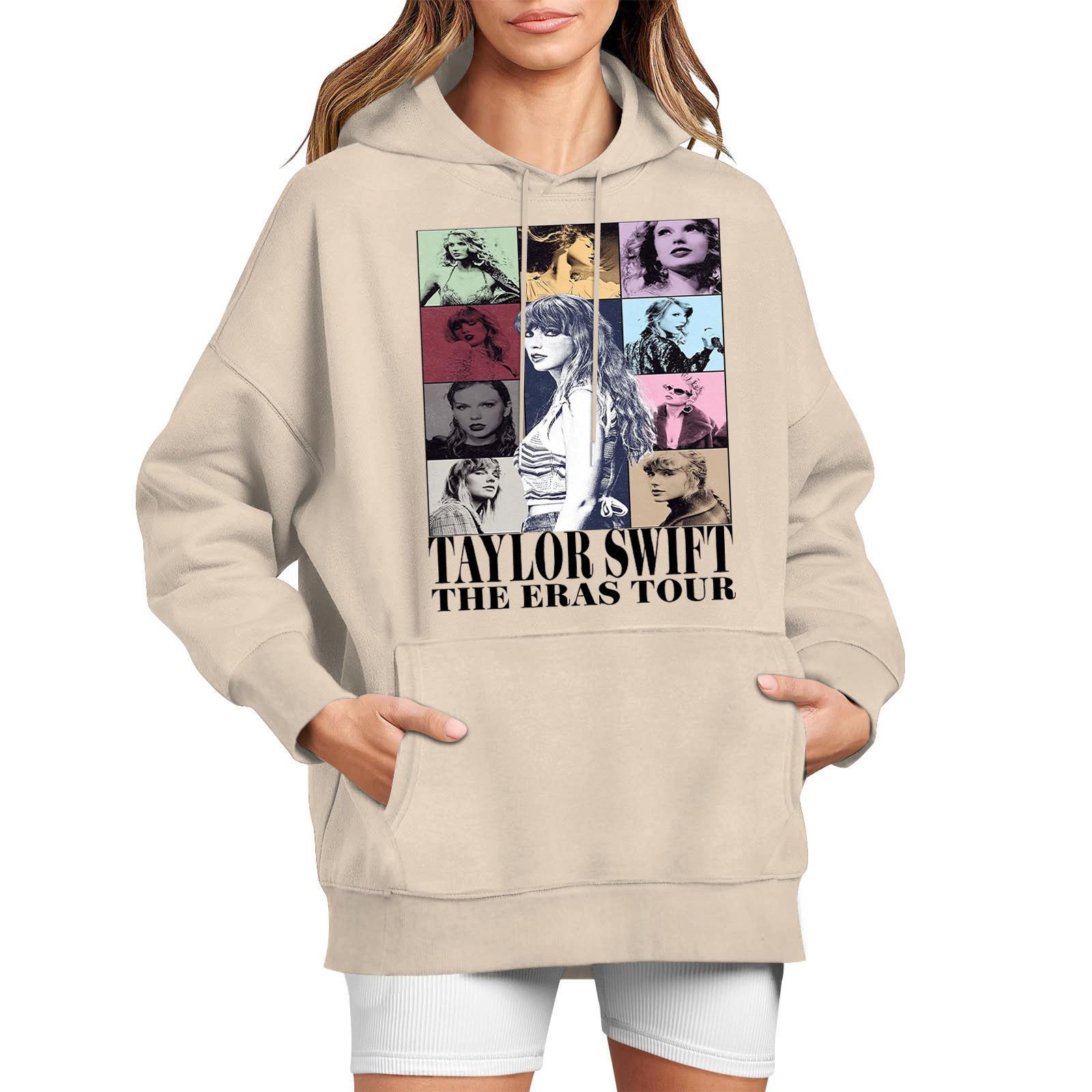 Women s Fashion Casual Long Sleeved Round Neck Letter Printing Loose Plush Pullover With Rope Hoodie M хакі
Women s Fashion Casual Long Sleeved Round Neck Letter Printing Loose Plush Pullover With Rope Hoodie M хакі