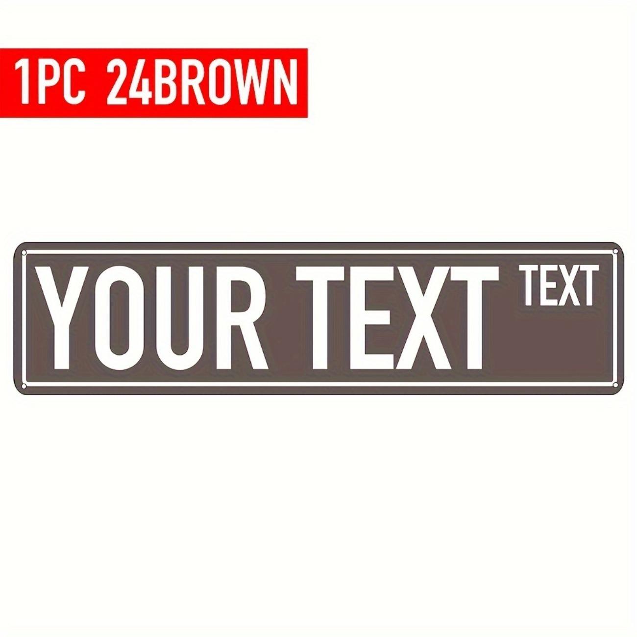 Personalized Custom Aluminum Street Sign Metal Wall Art Home Decor Multicolor коричневий
Personalized Custom Aluminum Street Sign Metal Wall Art Home Decor Multicolor коричневий