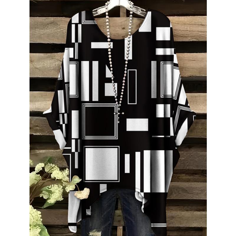 Round Neck Printed T-Shirt Easy and Comfortable Casual Women s Wear Short Sleeves Rectangular Patterned Short-Sleeve 5XL
Round Neck Printed T-Shirt Easy and Comfortable Casual Women s Wear Short Sleeves Rectangular Patterned Short-Sleeve 5XL