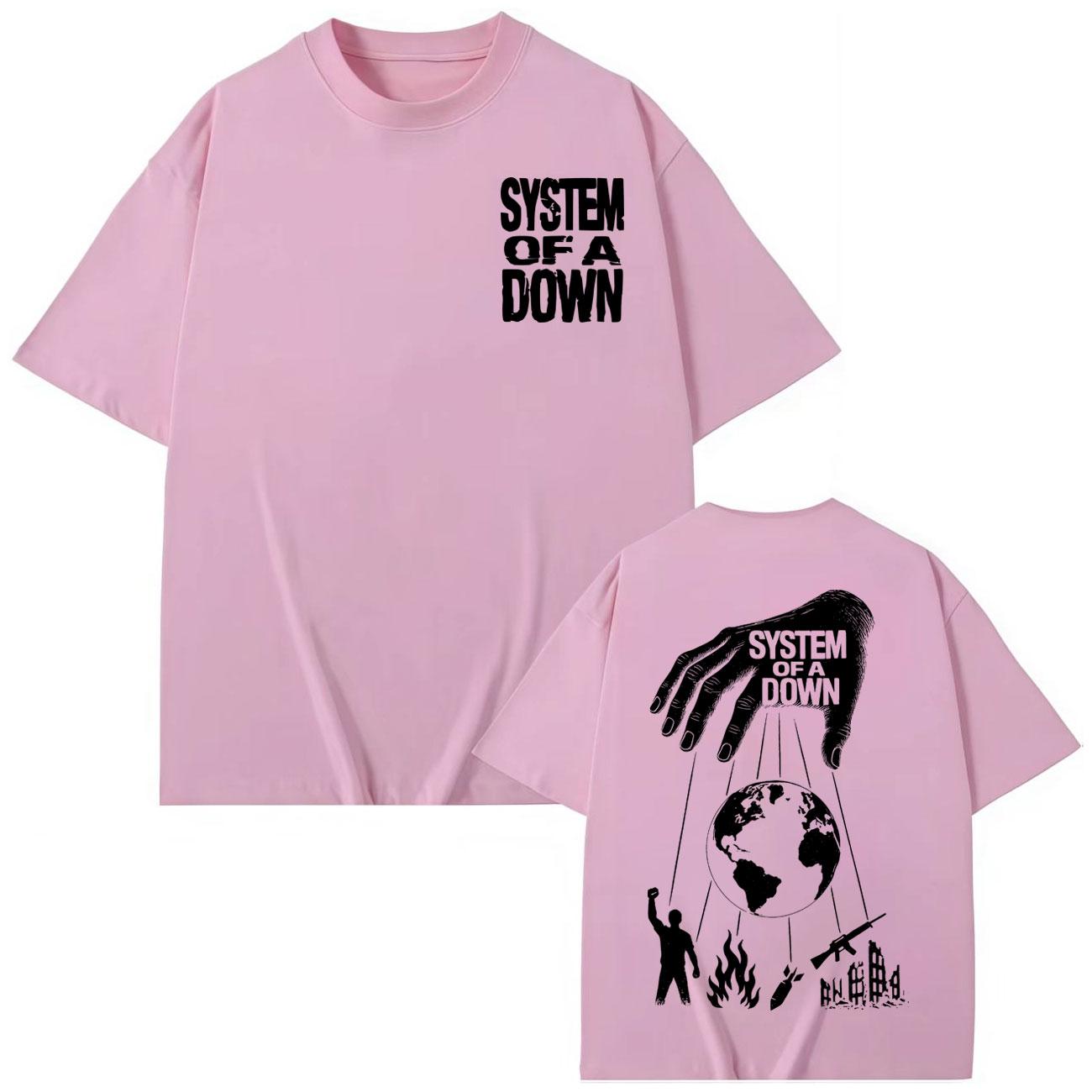System of A Down Футболка з двостороннім принтом Чоловіки Жінки Одяг Рок Мода Футболки Високоякісна Бавовна Футболка з коротким рукавом S рожевий
System of A Down Футболка з двостороннім принтом Чоловіки Жінки Одяг Рок Мода Футболки Високоякісна Бавовна Футболка з коротким рукавом S рожевий