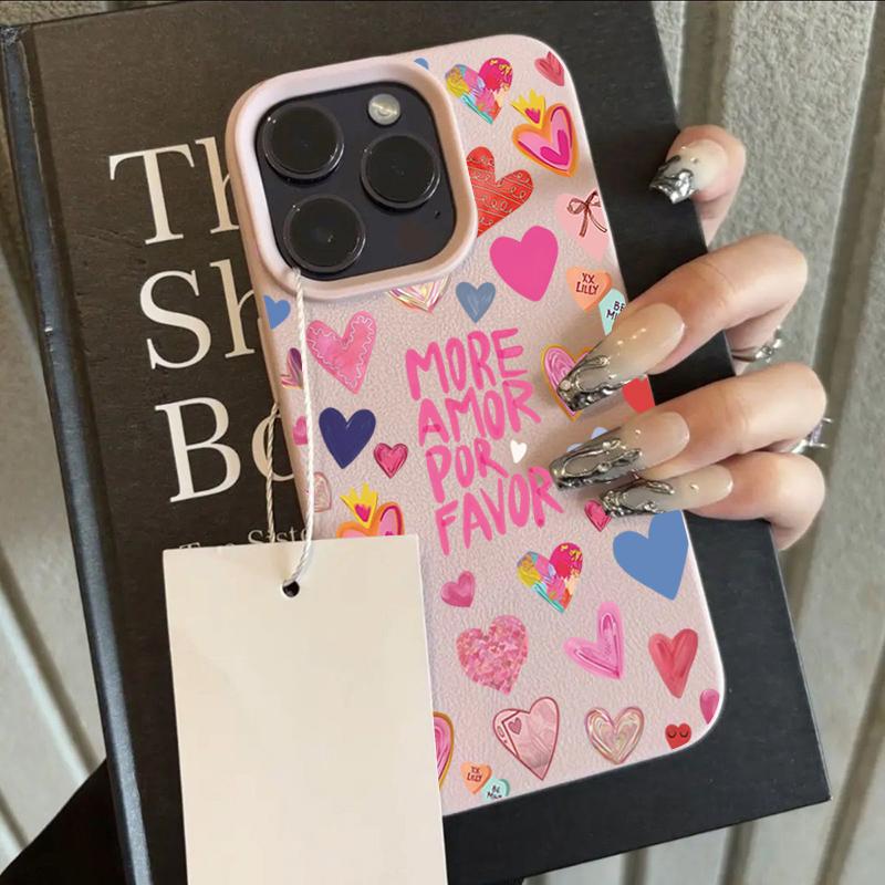 Colorful Love Words Lychee Texture Phone Case For iPhone 17 16 15 14 13 12 11 Pro Max 15 Plus 17 Air Silicone Soft Cover iPhone 15 Pro
Colorful Love Words Lychee Texture Phone Case For iPhone 17 16 15 14 13 12 11 Pro Max 15 Plus 17 Air Silicone Soft Cover iPhone 15 Pro