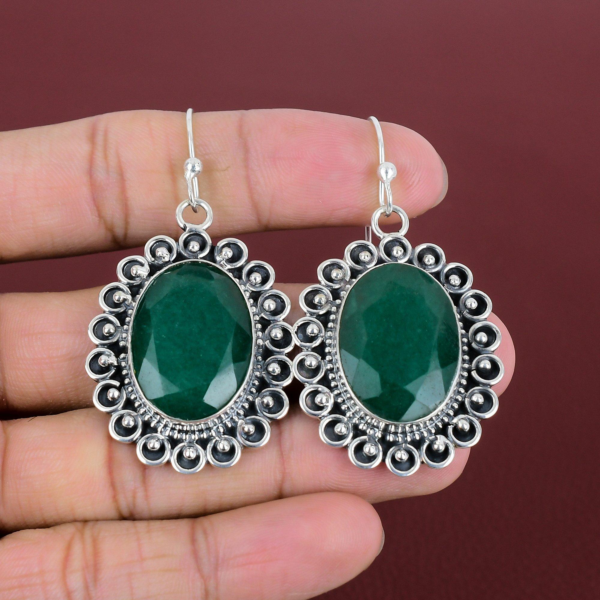 Faceted Zambian Emerald Earring 925 Sterling Silver Earrings Unique Design Jewelry Original Gemstone Earrings Gifts For Her Handmade Jewelry
Faceted Zambian Emerald Earring 925 Sterling Silver Earrings Unique Design Jewelry Original Gemstone Earrings Gifts For Her Handmade Jewelry