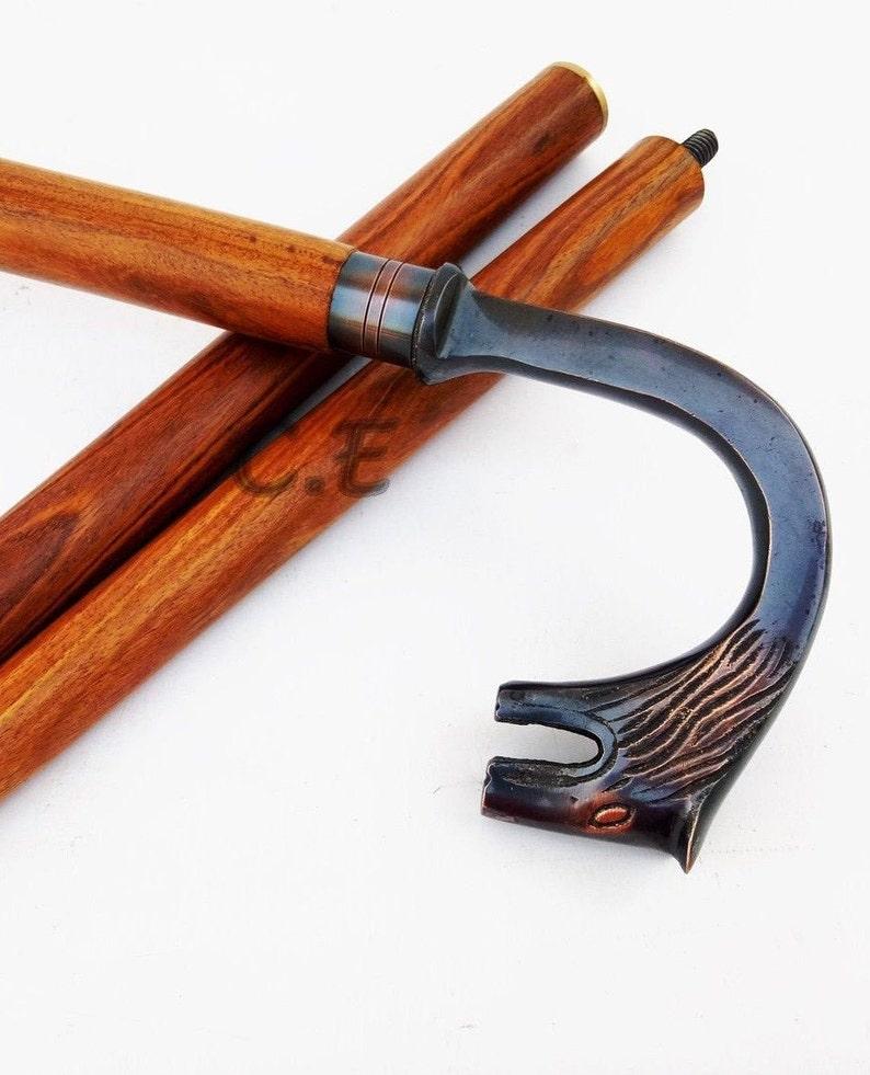 Винтажная трость для ходьбы, массивная волчья голова, дизайнерская ручка, антикварный стиль, деревянная трость, викторианский подарок
Винтажная трость для ходьбы, массивная волчья голова, дизайнерская ручка, антикварный стиль, деревянная трость, викторианский подарок