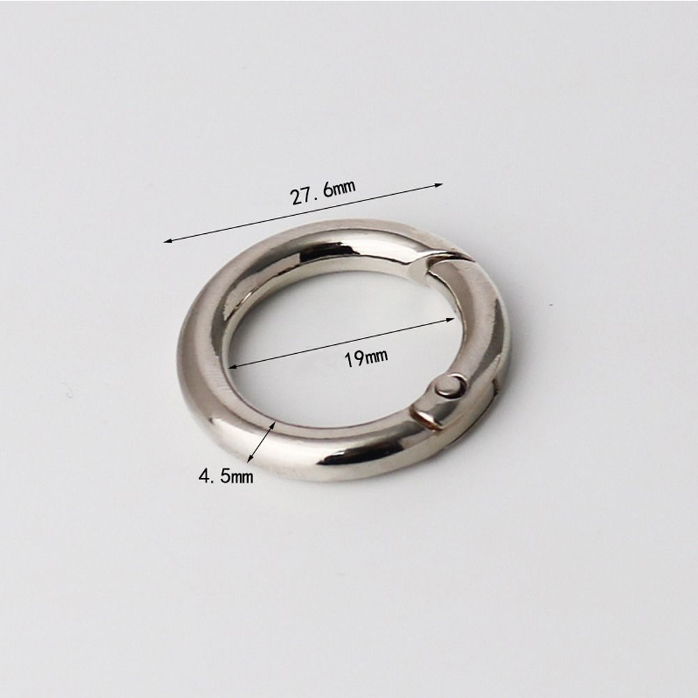 Portable Zinc Alloy Spring Ring Clasp Round Lightweight Plated Gate Buckle Trigger Snap Buckles Clip Bag Accessories
Portable Zinc Alloy Spring Ring Clasp Round Lightweight Plated Gate Buckle Trigger Snap Buckles Clip Bag Accessories