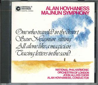 CD ALAN HOVHANESS - Alan Hovhaness Majnun Symphony CD803 CRYSTAL Japan Classical Used
CD ALAN HOVHANESS - Alan Hovhaness Majnun Symphony CD803 CRYSTAL Japan Classical Used