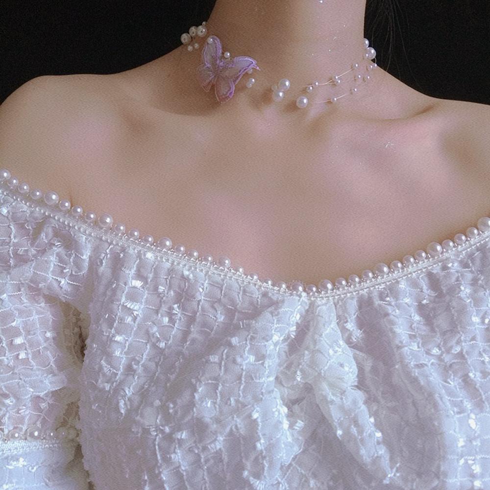 Elegant New Women Bead Girls Butterfly Pearl Necklace Clavicle Choker Fashion Jewelry Yarn
Elegant New Women Bead Girls Butterfly Pearl Necklace Clavicle Choker Fashion Jewelry Yarn