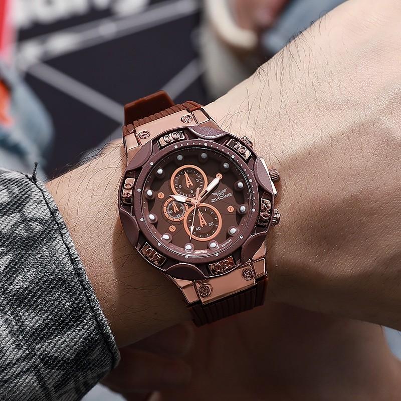 Mens Quartz Sport Watch With Silicone Strap For Outdoor Activities And Daily Wear Brown
Mens Quartz Sport Watch With Silicone Strap For Outdoor Activities And Daily Wear Brown