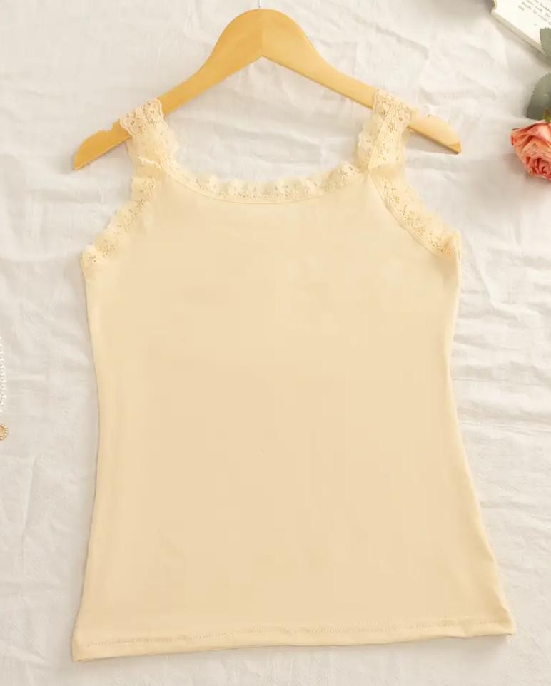 Popular lace sling vest women s summer high elasticity plus size outside wearing bottoming shirt XL жовтий
Popular lace sling vest women s summer high elasticity plus size outside wearing bottoming shirt XL жовтий