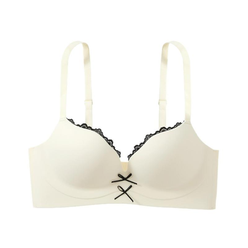 Cream Seamless Push Up Bra with Black Lace and Bow Details S білий
Cream Seamless Push Up Bra with Black Lace and Bow Details S білий