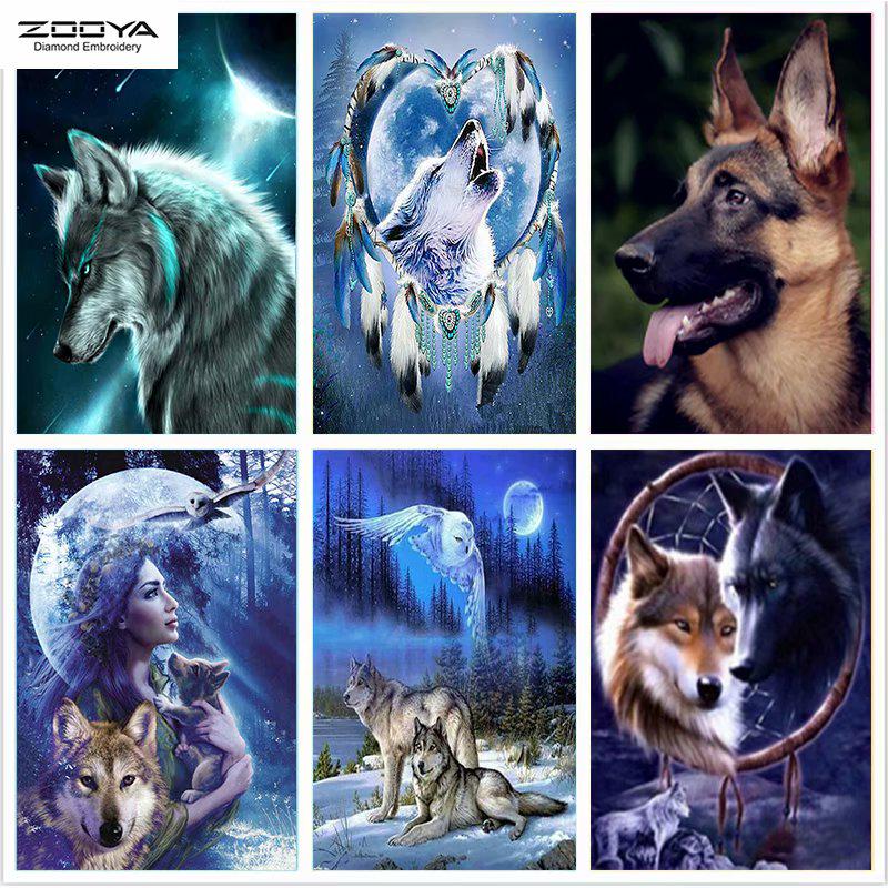 ZOOYA DIY Полный дрель Алмазная картина Животное Волк Искусство Вышивка Крестом Мозаика Домашний Декор Подарок
ZOOYA DIY Полный дрель Алмазная картина Животное Волк Искусство Вышивка Крестом Мозаика Домашний Декор Подарок