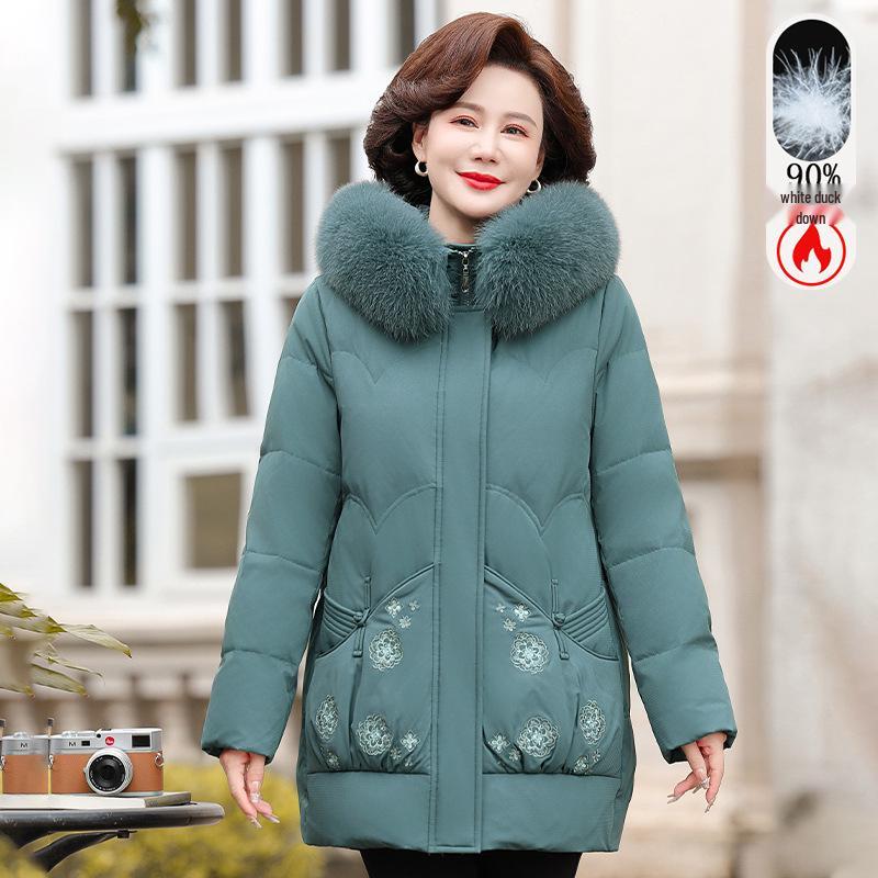 Mom s Mid-Length Winter Down Jacket for Women: Stylish, Warm Coat for Middle-aged & Elderly 4XL (recommended for 130-145 jin) зелений
Mom s Mid-Length Winter Down Jacket for Women: Stylish, Warm Coat for Middle-aged & Elderly 4XL (recommended for 130-145 jin) зелений