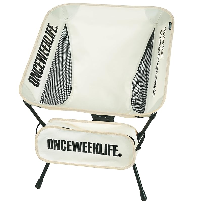 ONCEWEEKLIFE® outdoor chair camp chair folding compact chair Comes with storage bag hiking change mountain climbing Load capacity 150kg (ivory)
ONCEWEEKLIFE® outdoor chair camp chair folding compact chair Comes with storage bag hiking change mountain climbing Load capacity 150kg (ivory)