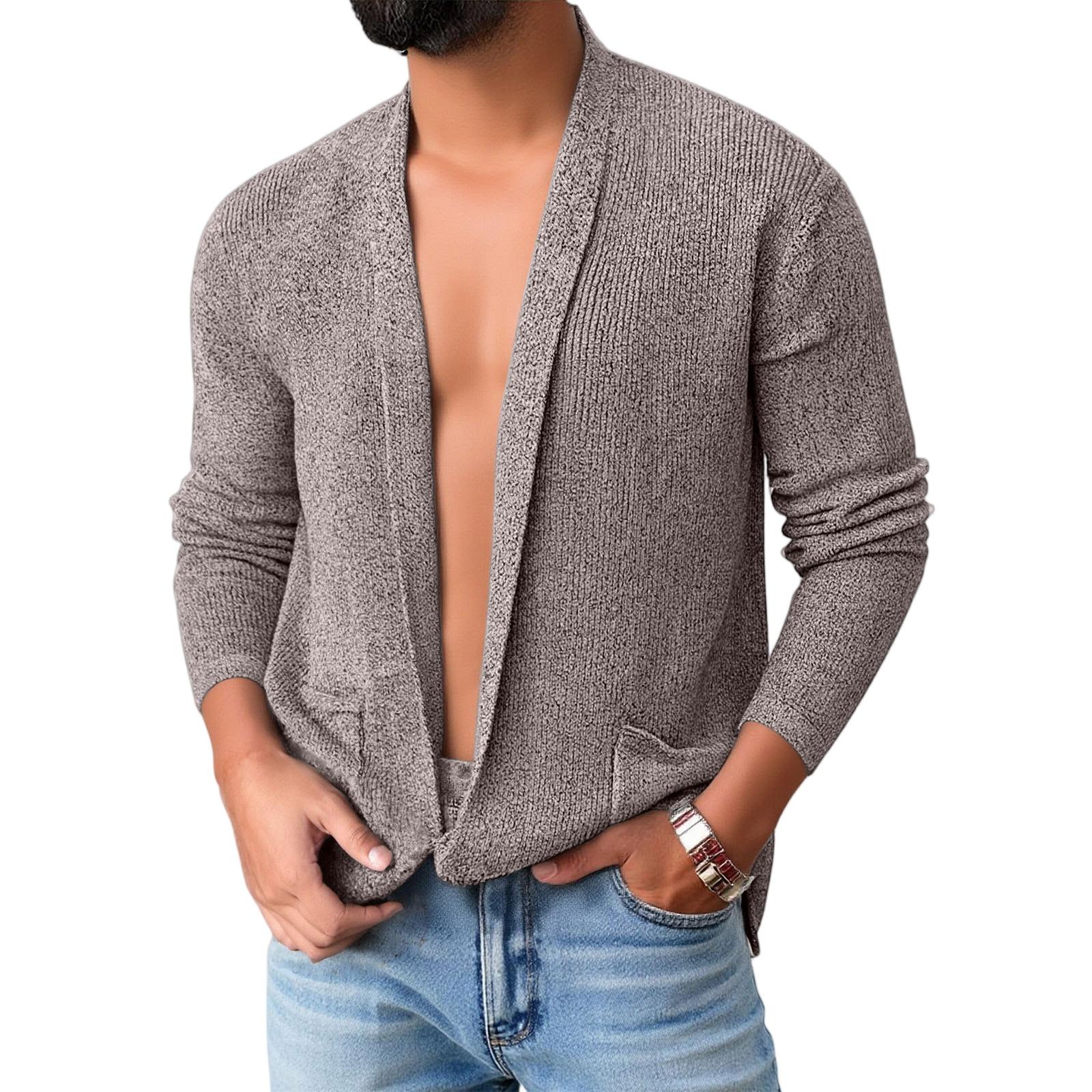 Мужской Трендовый Однотонный Вязаный Кардиган С отложным воротником Свитер Пальто XXXL хаки
Мужской Трендовый Однотонный Вязаный Кардиган С отложным воротником Свитер Пальто XXXL хаки