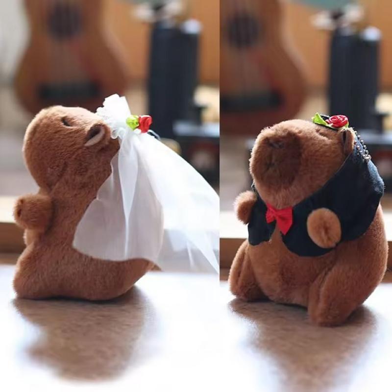 Cute And Cute Wedding Dress Capibala Pendant Plush Toy Dolphin Doll Couple Doll Bag Pendant Keychain чорний
Cute And Cute Wedding Dress Capibala Pendant Plush Toy Dolphin Doll Couple Doll Bag Pendant Keychain чорний