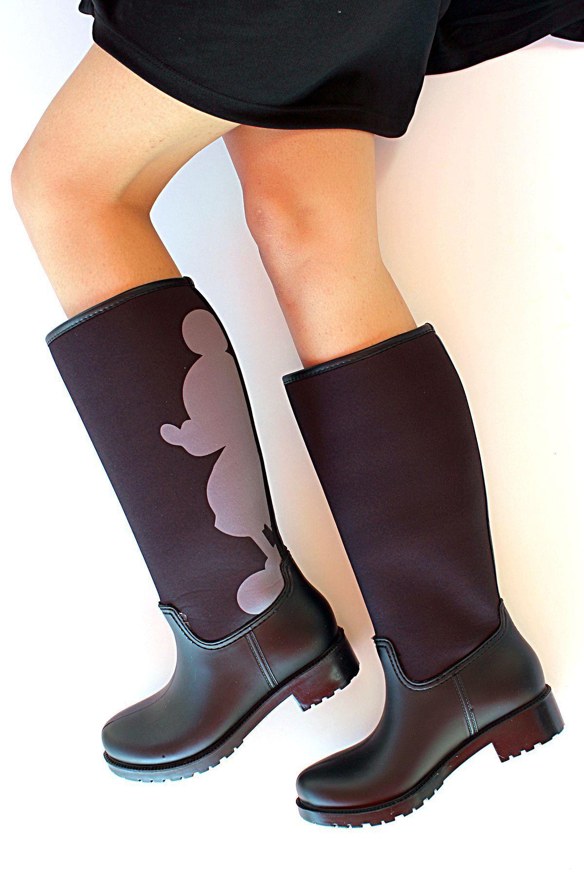 Women Modern Stylish Fashion Boots Boots Faux Leather Black Printed Waterproof Flexible Sole Comfortable Rain Boots 36
Women Modern Stylish Fashion Boots Boots Faux Leather Black Printed Waterproof Flexible Sole Comfortable Rain Boots 36