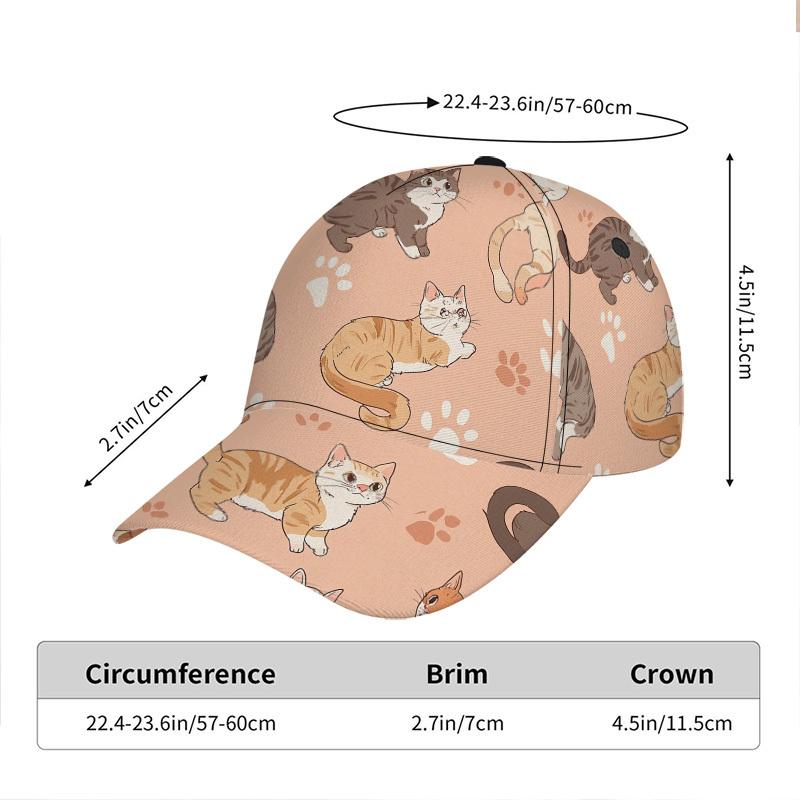 Cute Cats Paw Prints Duckbill Hat Adjustable Snap Cap with Kitten Bone Motifs Lightweight for travel Christmas Pet Themed
Cute Cats Paw Prints Duckbill Hat Adjustable Snap Cap with Kitten Bone Motifs Lightweight for travel Christmas Pet Themed