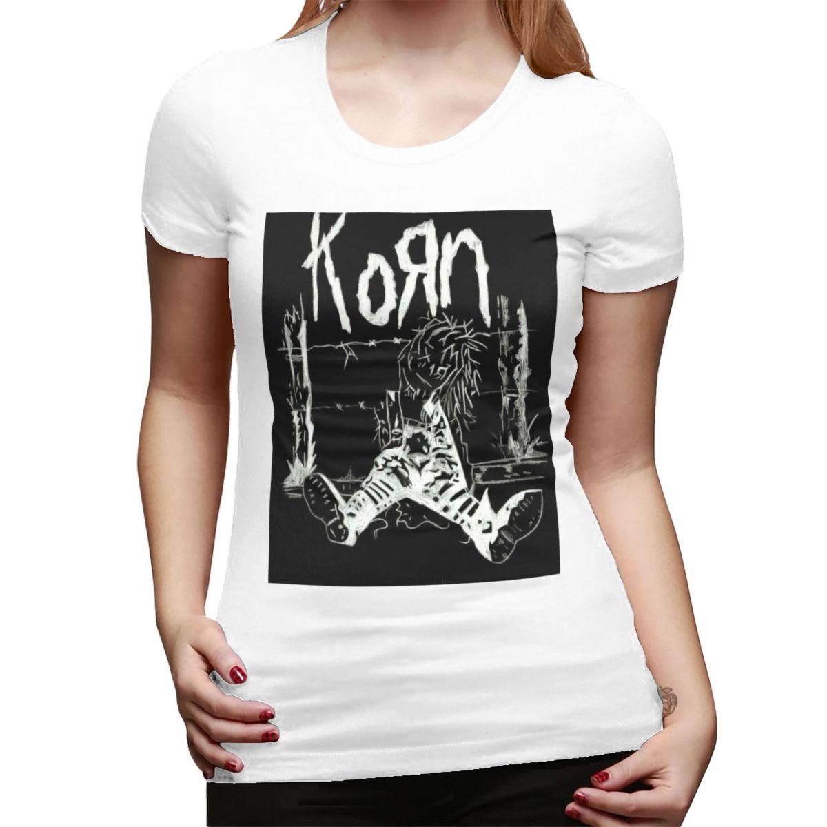 Korn Rock Music TShirt for WOMEN ONeck Streetwear T Shirts WOMENs Short Sleeve Summer Clothes Tops S
Korn Rock Music TShirt for WOMEN ONeck Streetwear T Shirts WOMENs Short Sleeve Summer Clothes Tops S