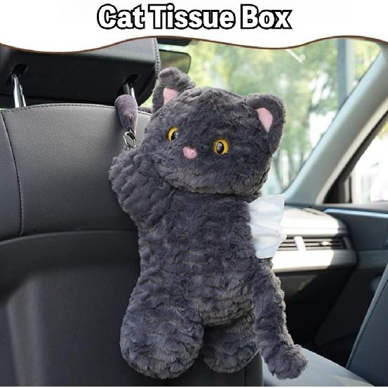 Cute Cat Car Tissue Holder Plush Kitten Paper Box for Backseat Adorable Hanging Organizer & Decor for Women Pet Lovers & Gifts (Black) білий
Cute Cat Car Tissue Holder Plush Kitten Paper Box for Backseat Adorable Hanging Organizer & Decor for Women Pet Lovers & Gifts (Black) білий
