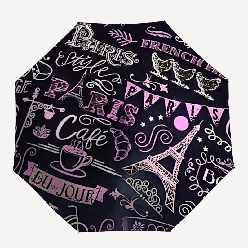 1pc Parisienne Style Auto-Fold Umbrella with One-Touch Open/Close - 8 Reinforced Ribs for Windproof Stability, yy251118161
1pc Parisienne Style Auto-Fold Umbrella with One-Touch Open/Close - 8 Reinforced Ribs for Windproof Stability, yy251118161