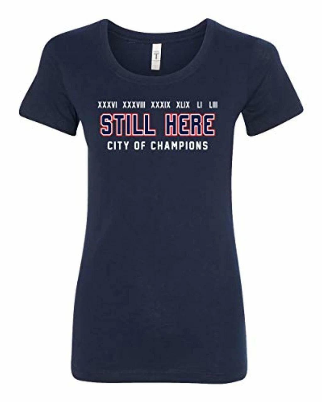 Patriots Still Here Città di Champions Donna Tee-Navy S
Patriots Still Here Città di Champions Donna Tee-Navy S