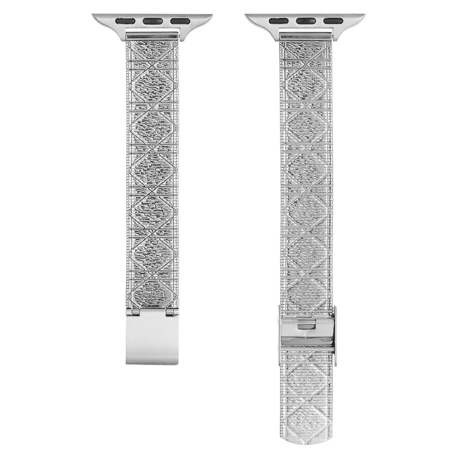For Apple Watch 10 46mm/Ultra 2/Ultra 49mm/9 8 7 45mm/SE (2023) SE (2022) SE 6 5 4 44mm/3 2 1 42mm Rhombus Grid Stainless Steel Watch Band Silver
For Apple Watch 10 46mm/Ultra 2/Ultra 49mm/9 8 7 45mm/SE (2023) SE (2022) SE 6 5 4 44mm/3 2 1 42mm Rhombus Grid Stainless Steel Watch Band Silver