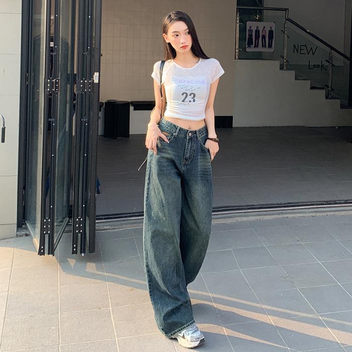 Джинсы женские весенние Широкие джинсы женские весенние Высокая талия Свободные драпированные Прямые брюки Широкие брюки женские весенние XL
Джинсы женские весенние Широкие джинсы женские весенние Высокая талия Свободные драпированные Прямые брюки Широкие брюки женские весенние XL