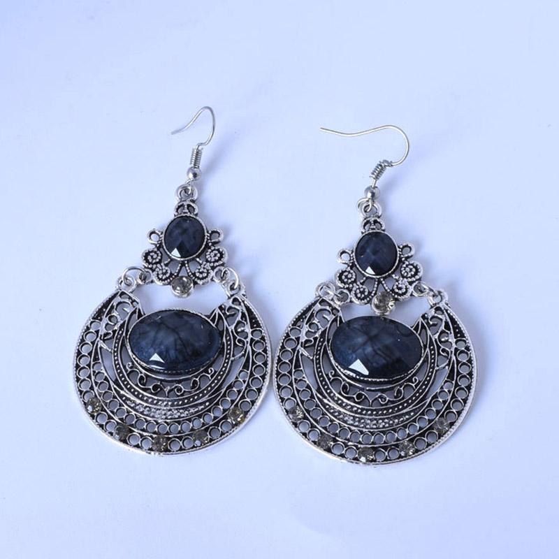 Vintage Long Women Drop Earrings Bohemian Ethnic Geometric Hollow Colorful Rhinestone Earrings Jewelry Trend Femme Accessories чорний
Vintage Long Women Drop Earrings Bohemian Ethnic Geometric Hollow Colorful Rhinestone Earrings Jewelry Trend Femme Accessories чорний
