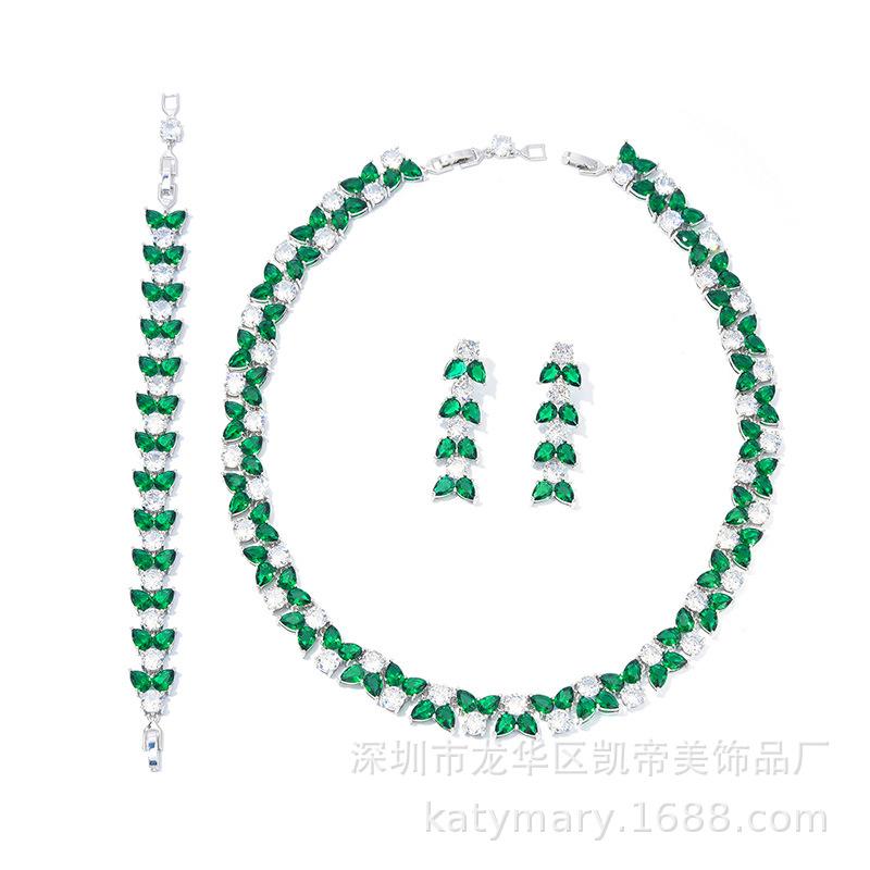 Яркий новый цветной браслет Мона Лиза серьги ожерелье комплект роскошный комплект ювелирных изделий в виде капли воды Earrings зелёный
Яркий новый цветной браслет Мона Лиза серьги ожерелье комплект роскошный комплект ювелирных изделий в виде капли воды Earrings зелёный